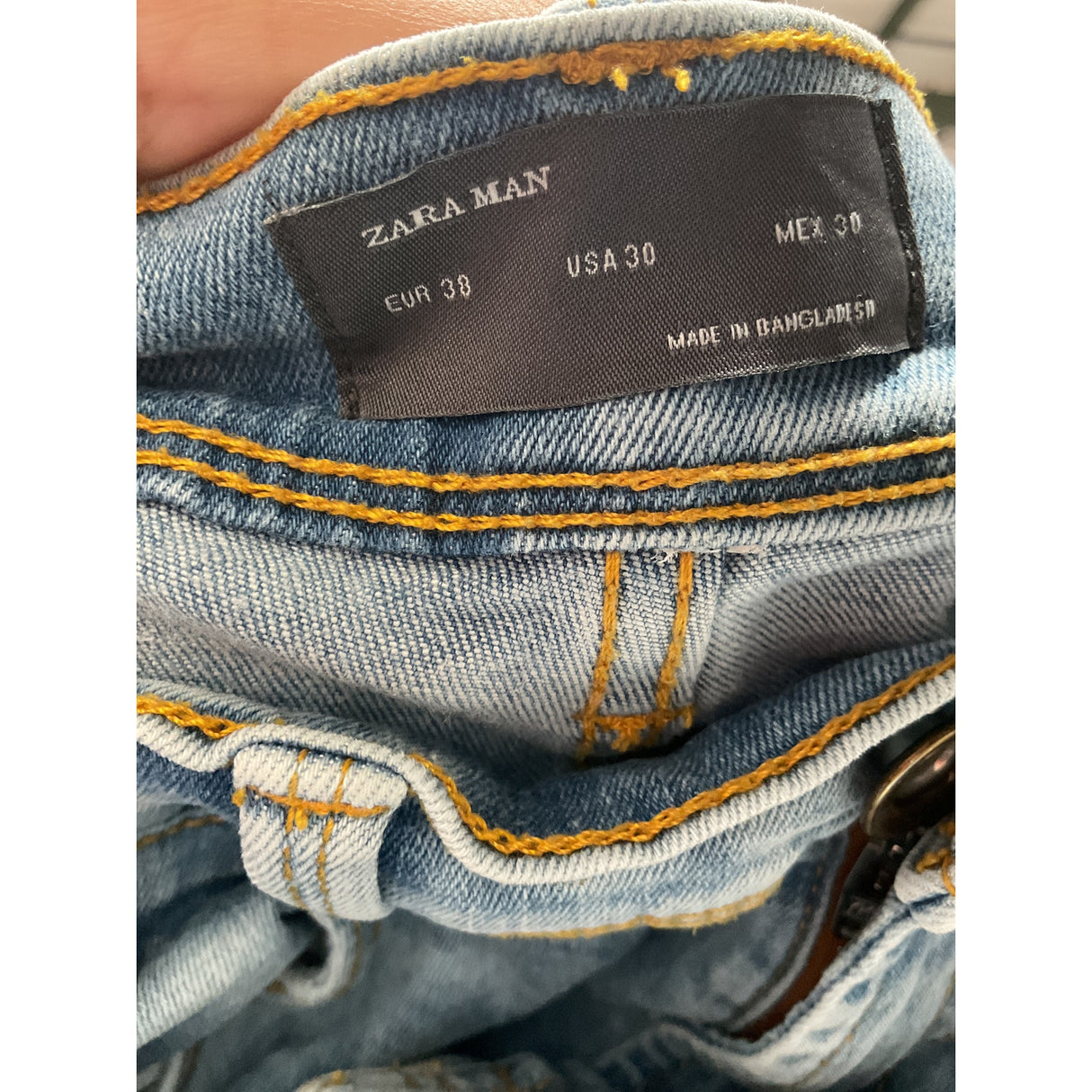 ZARA Blue Women's Straight Jeans - Size 30