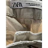 ZARA Beige Women's Cotton Ankle Pants - Size 6