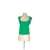 Maeve Green Cotton Blouse for Women