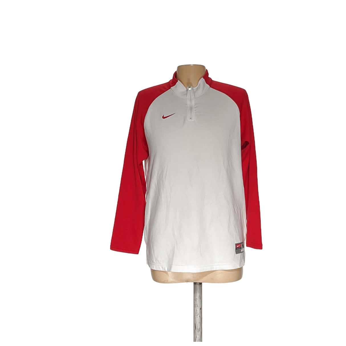 Nike White Henley Sweatshirt (M)