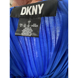 DKNY Blue Midi Blouson Dress, Size 4