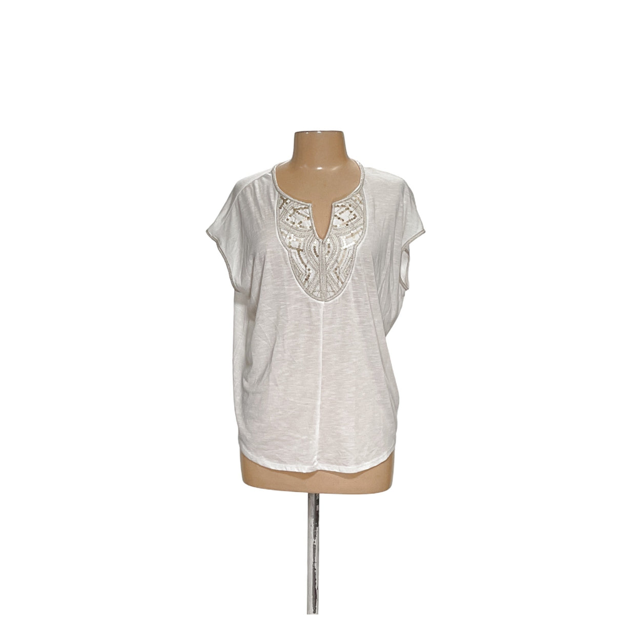 White House Black Market L White Blouse