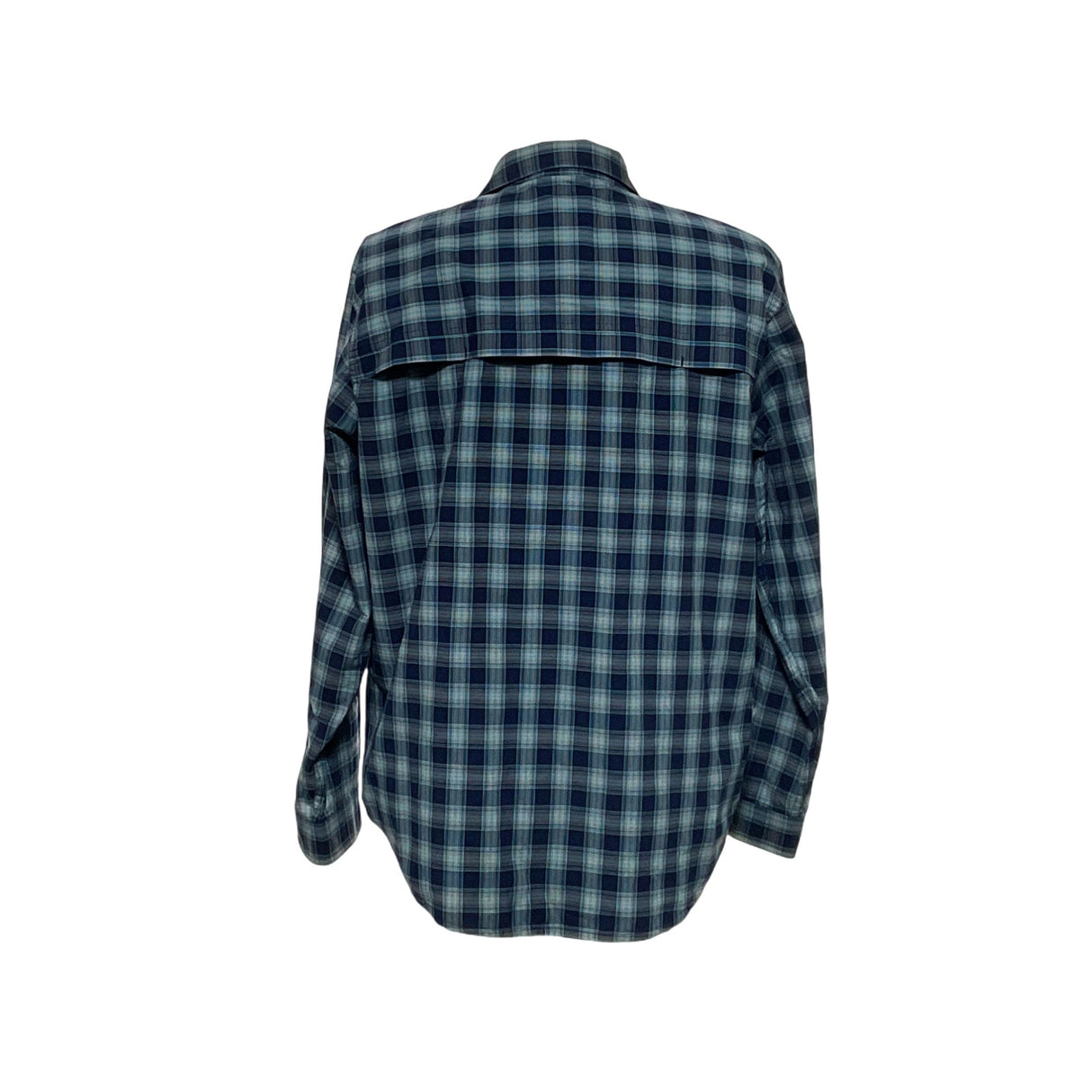 Men's Timberland Blue Plaid Button-Down Shirt