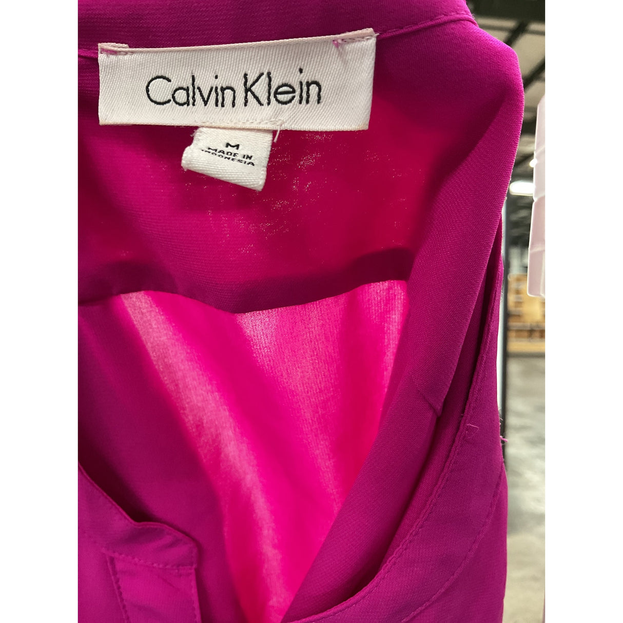 Calvin Klein Pink Button-Up Top