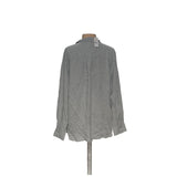 LOFT Gray Viscose Blouse XL