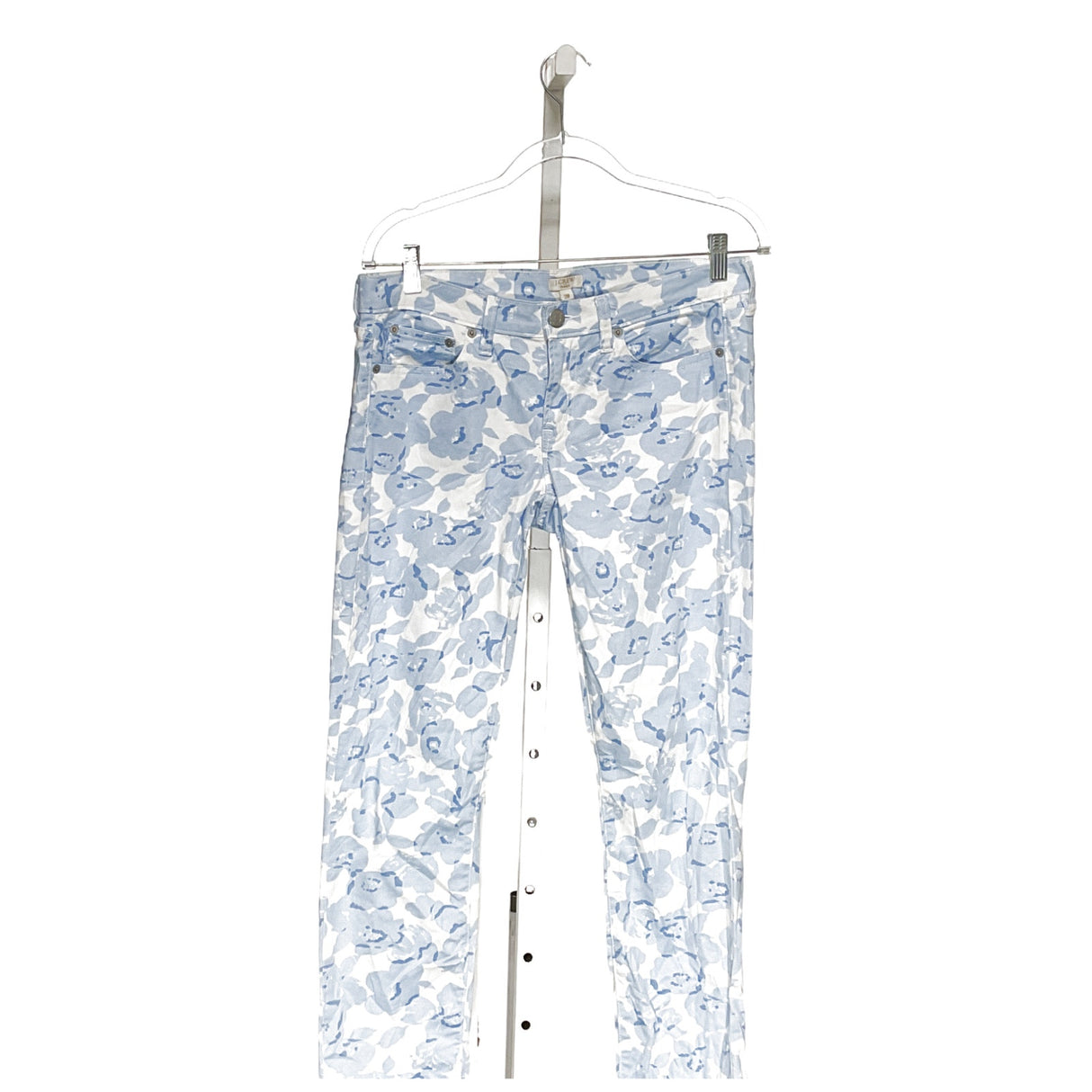 J. Crew Blue Floral Print Pants - Size 28