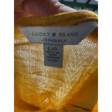 Lucky Brand Women's Yellow Activewear Top - Size L