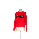 Fila Red Cotton Pullover Women's Sweater Size L