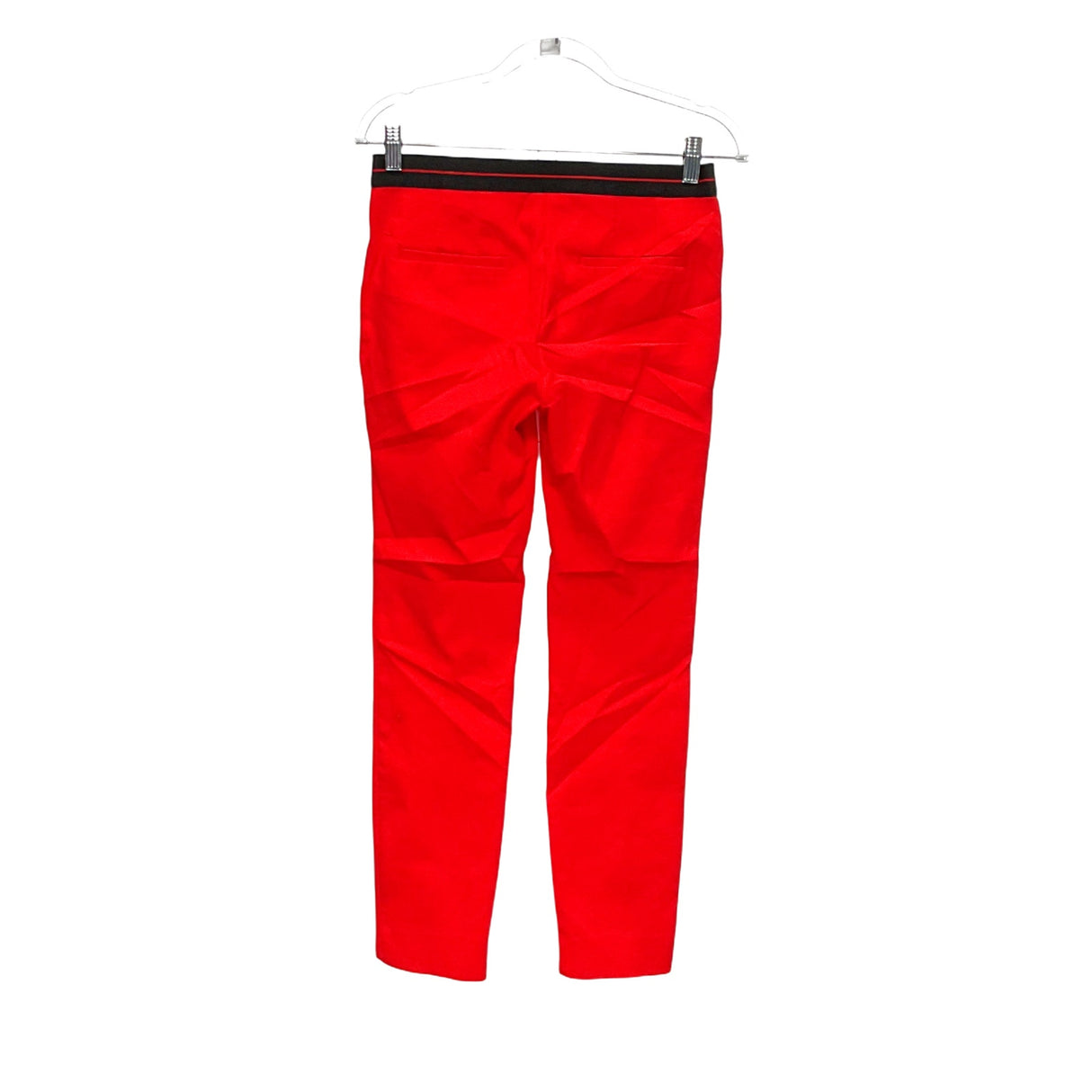 ZARA Red Cotton Blend Skinny Pants