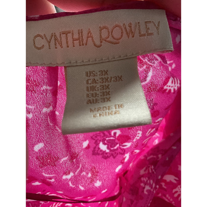 Cynthia Rowley Pink Cotton Blouse 3X