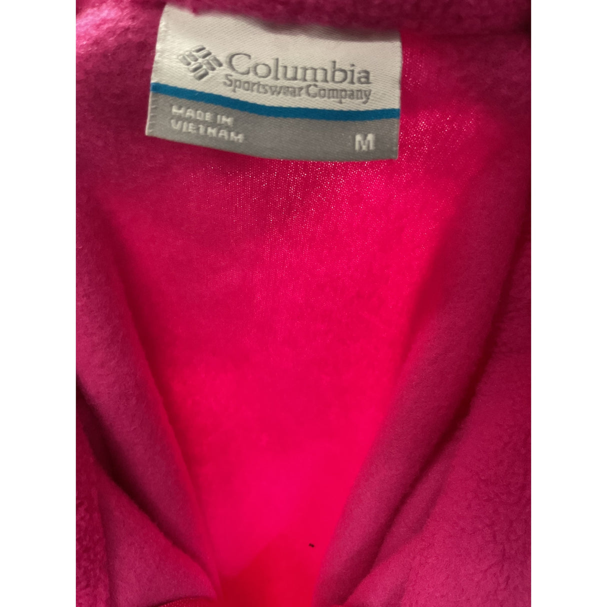 Columbia Pink Full Zip Sweater Size M