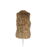 Banana Republic Women's Brown Faux Fur Vest