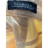 Talbots Yellow Ankle Pants Size 6