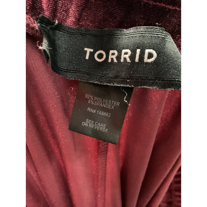 Torrid Red Plus Size Ankle Pants