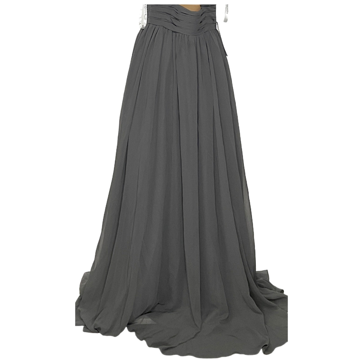 Azazie Gray Maxi Dress - Size A10