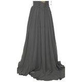 Azazie Gray Maxi Dress - Size A10