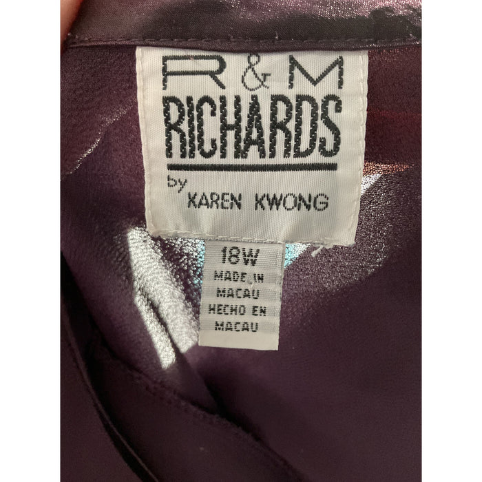 R&M Richards Purple Plus Size Jacket