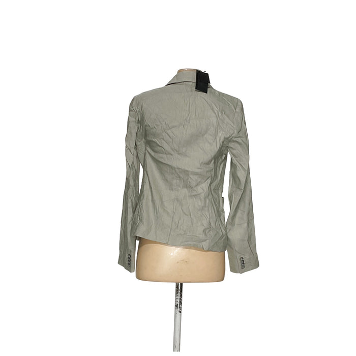 Club Monaco Women's Green Linen Blazer