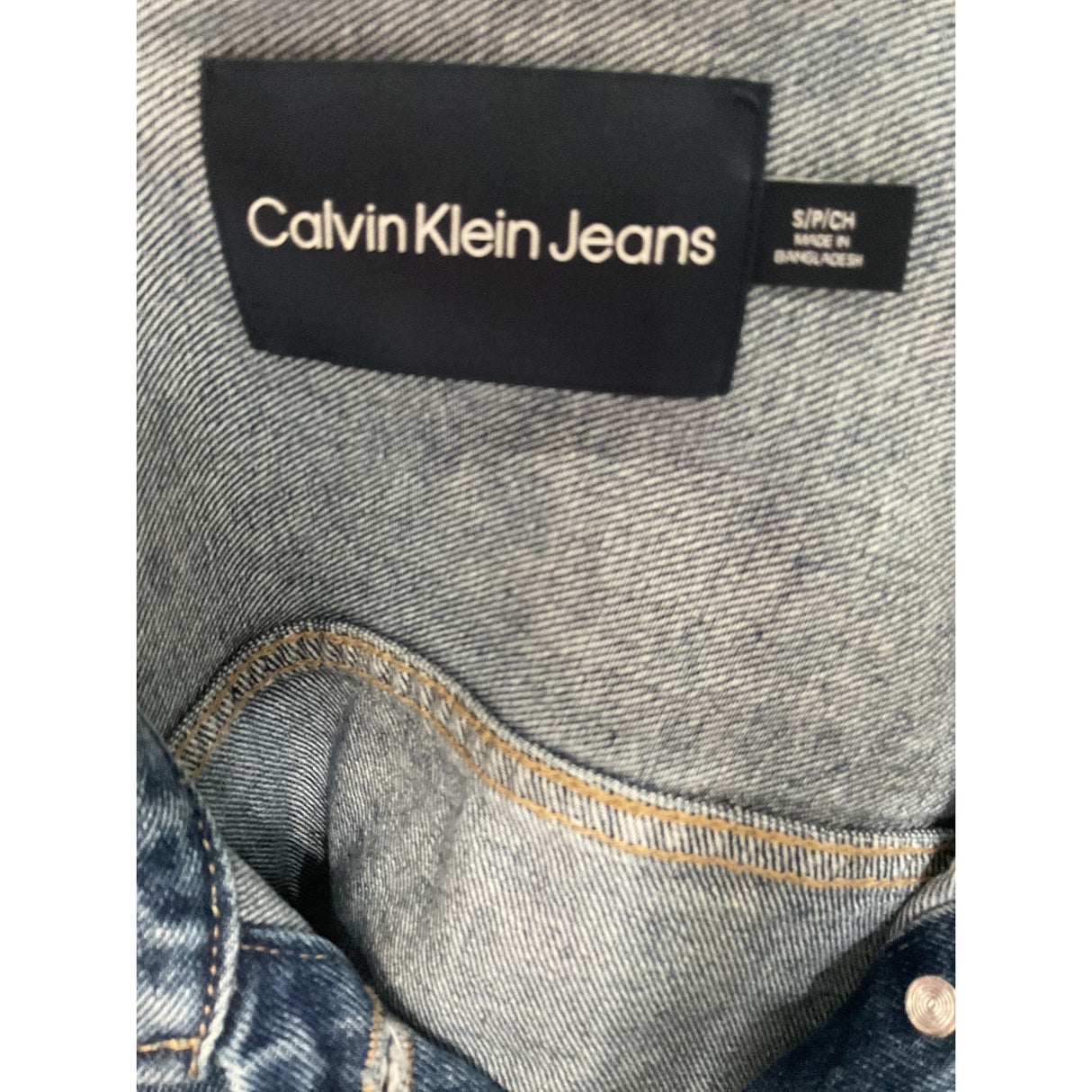 Calvin Klein Blue Denim Jacket, Size S