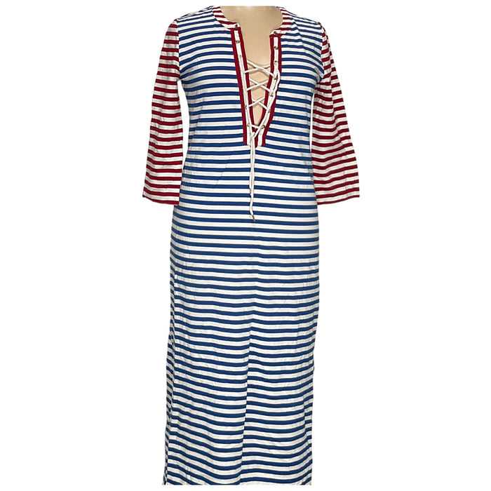 J. Crew Multicolor Long Shift Dress