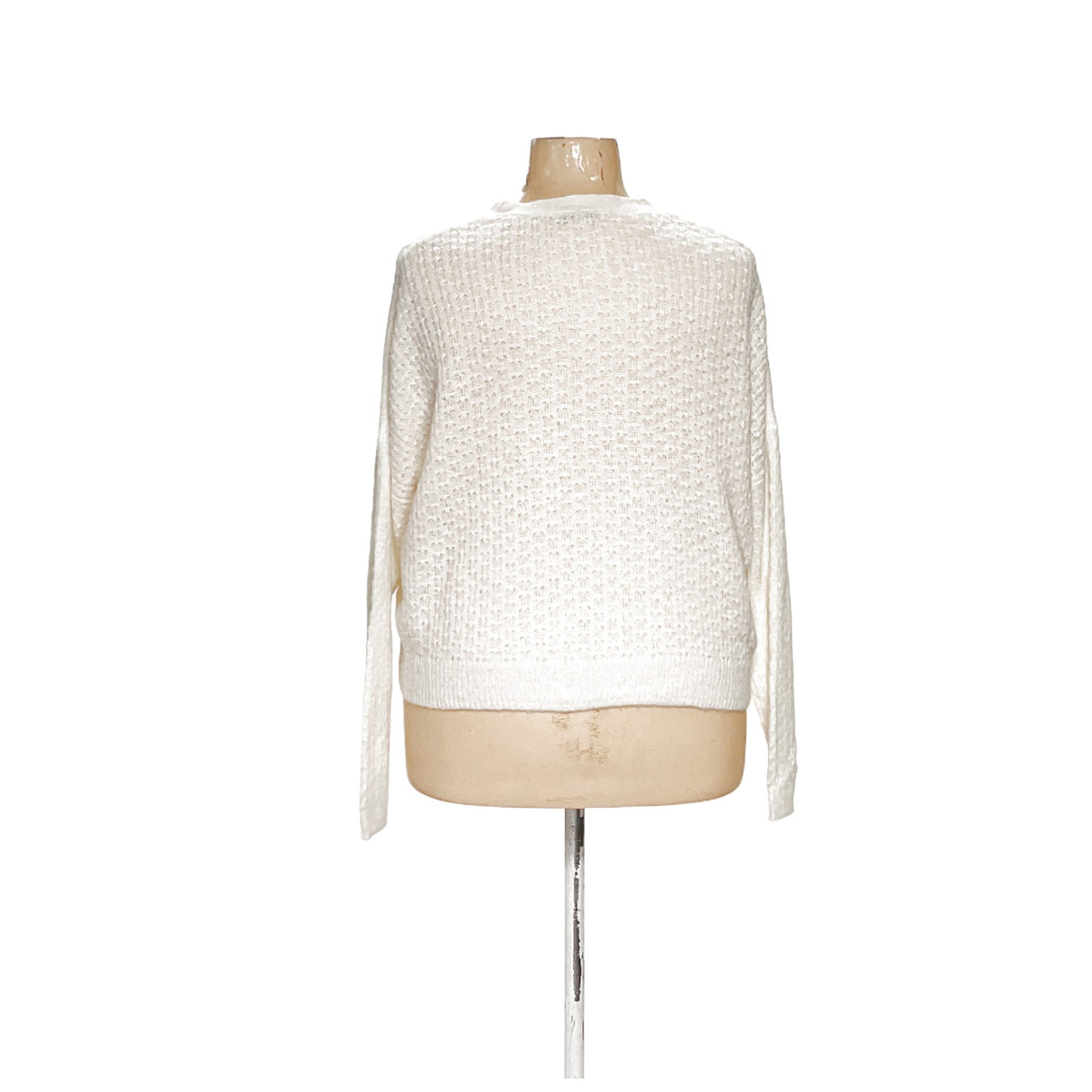 Madewell White Acrylic Cardigan - Women's L