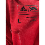 adidas Men's Red Polyester Polo Shirt