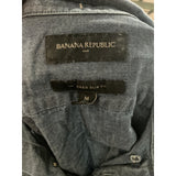 Banana Republic Blue Button-Up Shirt M