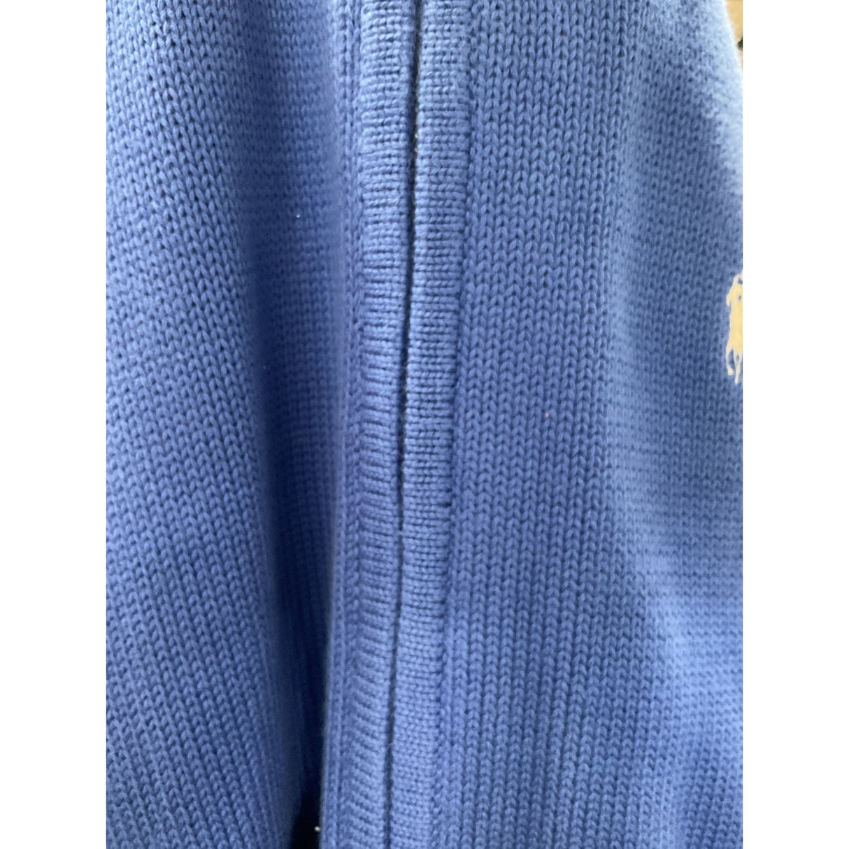 Ralph Lauren Blue Cotton Zip Sweater - Women's M