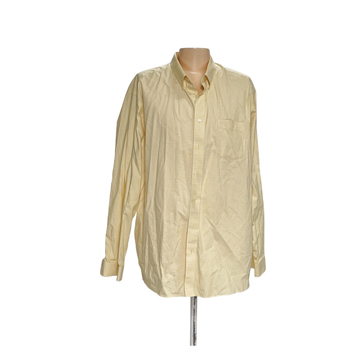 Eddie Bauer Yellow Button-Up Shirt 3XL