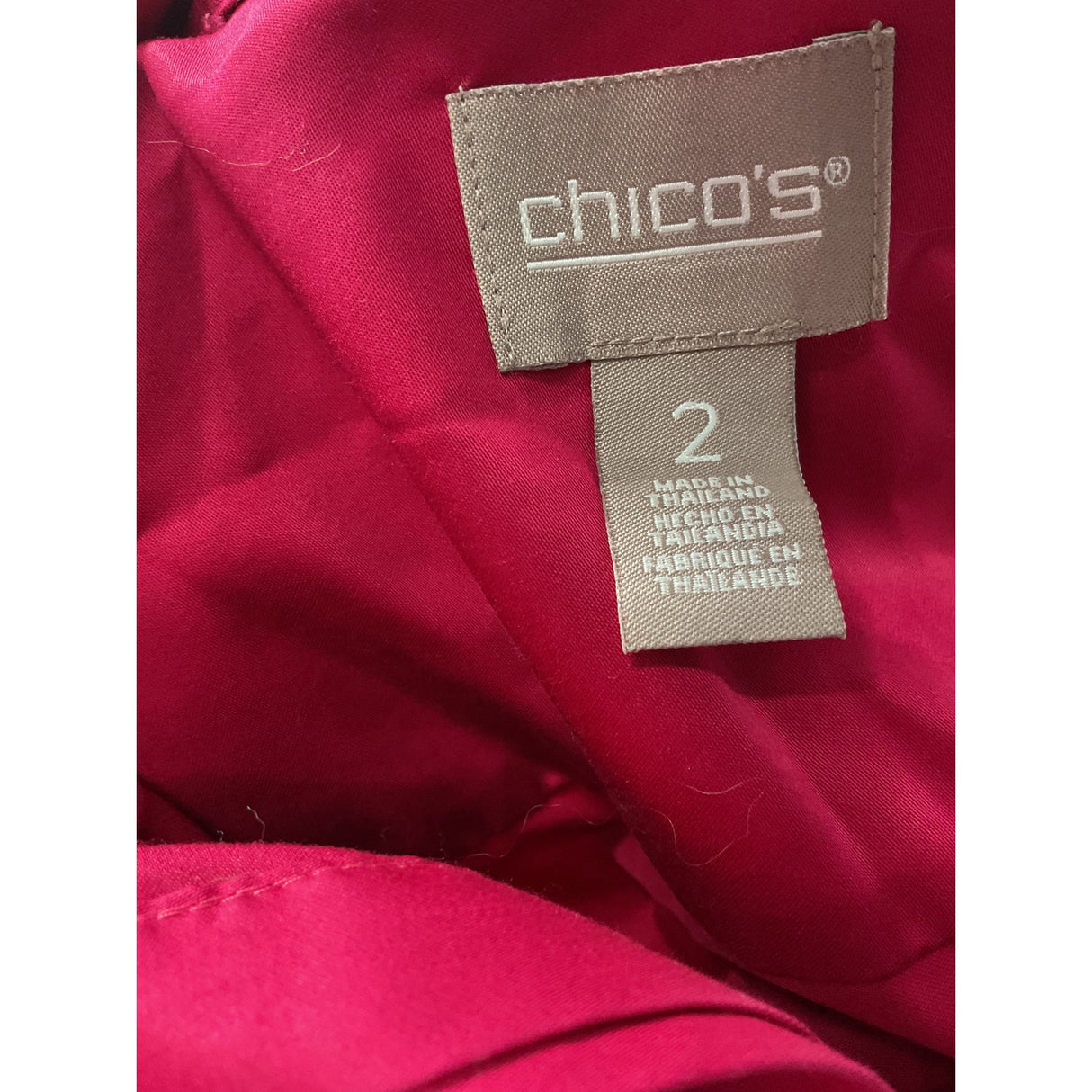 Chico's Pink Button-Up Top Size 2