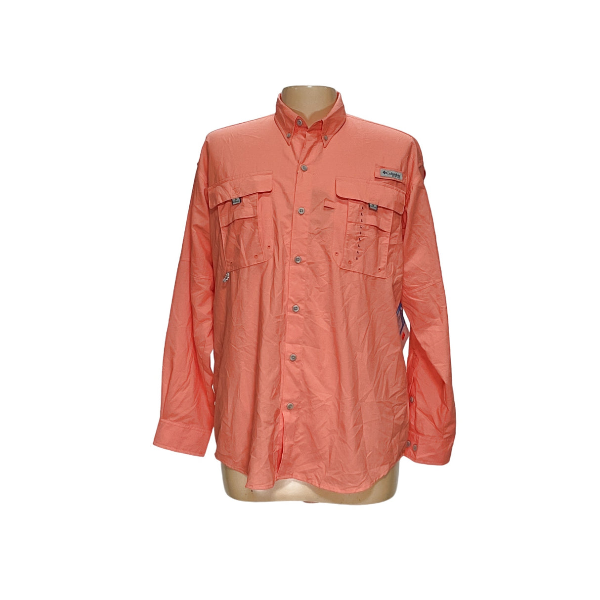 Columbia Mens Dress Shirt - Size L - Orange