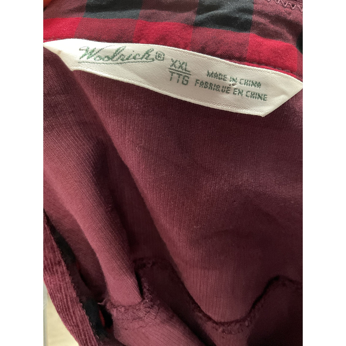 Woolrich Red Button-Up Women's Top XXL