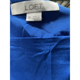 LOFT Blue A-Line Cotton Skirt Size 10