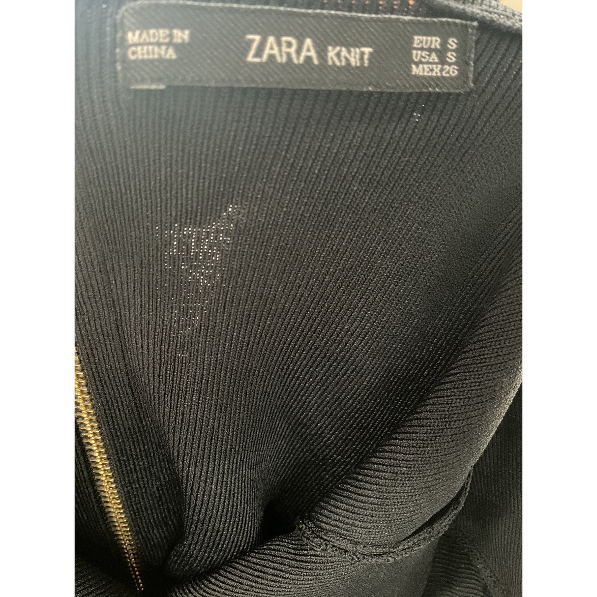 ZARA Black Short Bodycon Dress