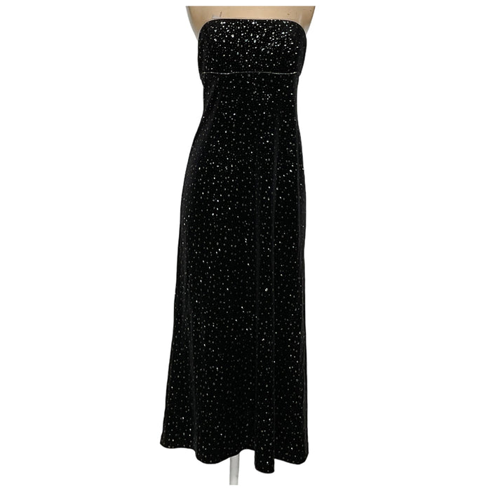 Alfred Angelo Black Maxi Dress - Size S