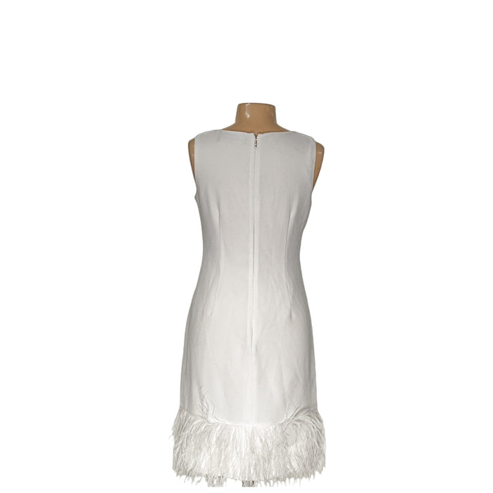 Karl Lagerfeld White A-Line Midi Dress