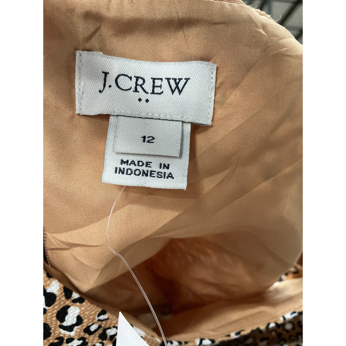 J.CREW Brown A-Line Dress Size 12