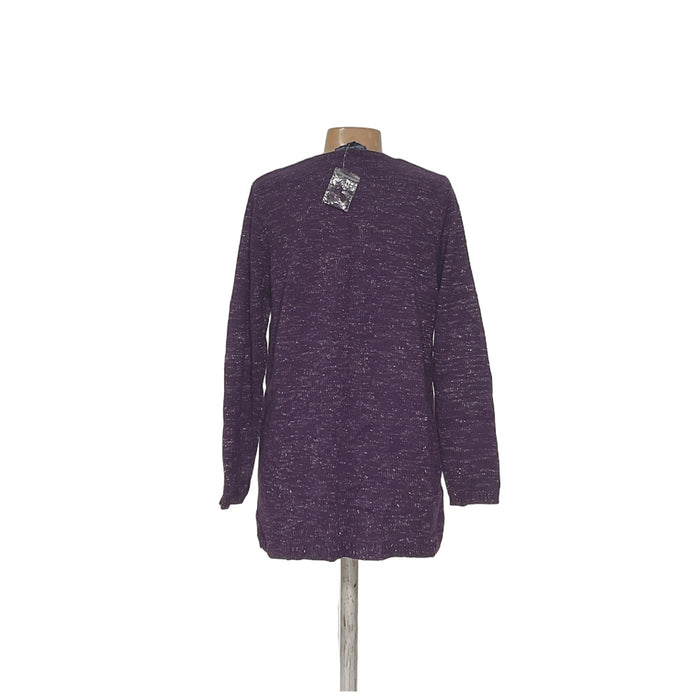 Purple Susan Graver Cardigan Sweater