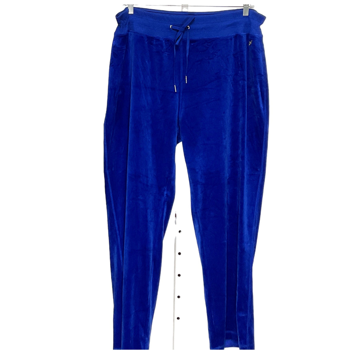 Calvin Klein Blue Plus Size Velvet Sweatpants