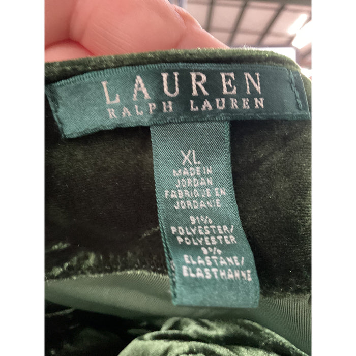 Lauren Ralph Lauren Green A-Line Midi Dress