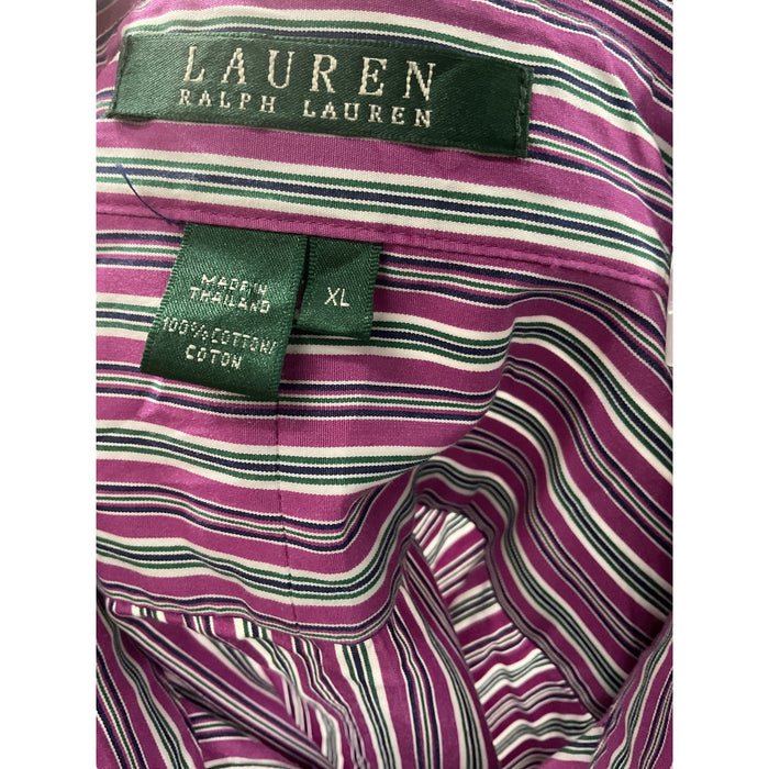 Lauren Ralph Lauren Womens XL Multicolor Button-Up