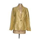 Talbots Yellow Linen Blazer, Size 6P