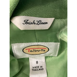 Talbots Green Linen Blazer Women's Size 8