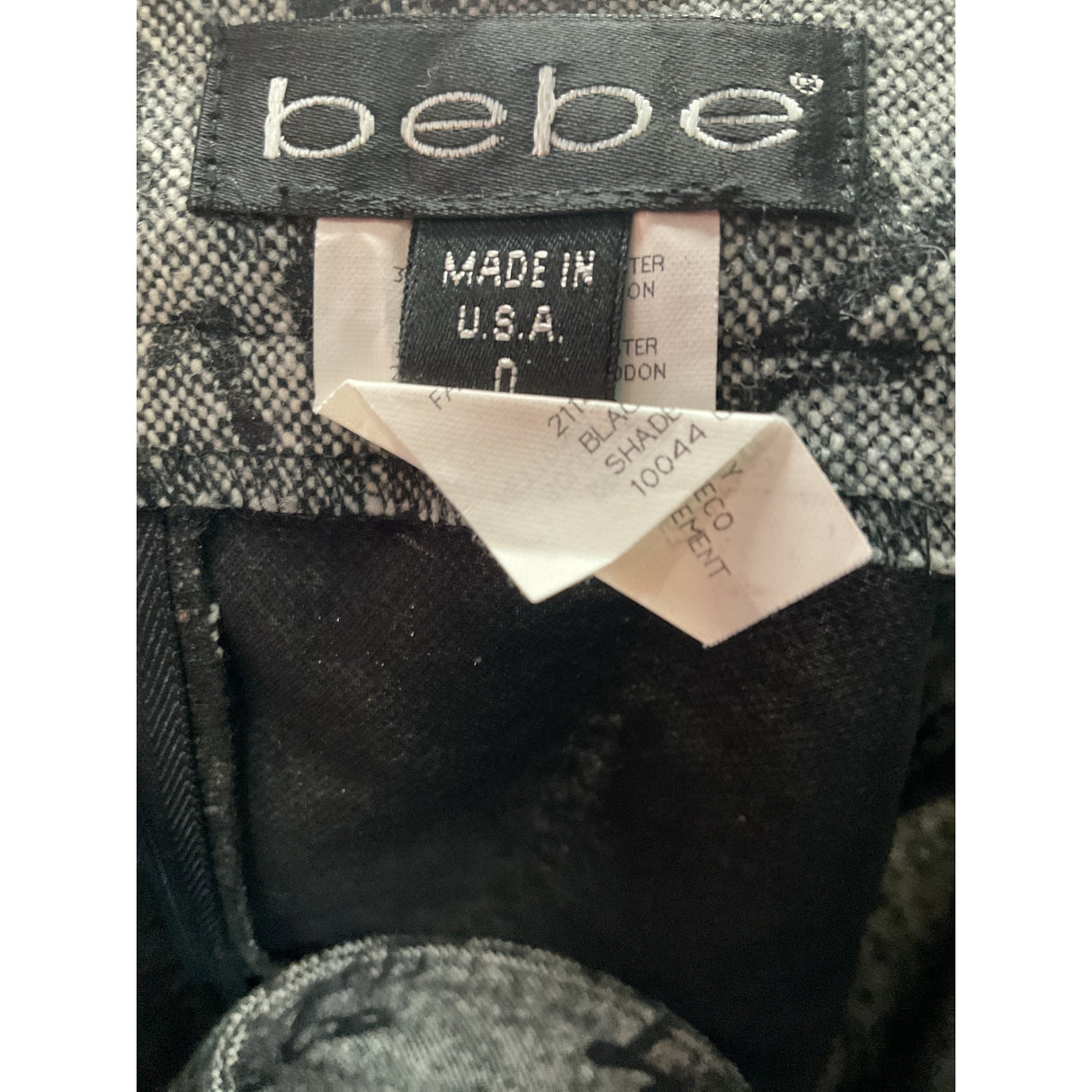 Bebe Gray Wool A-Line Skirt - Size 0