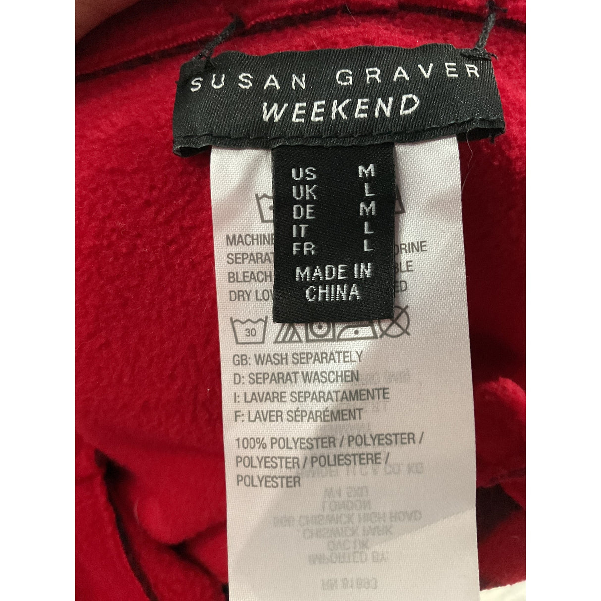 Susan Graver Red Jacket - Size M