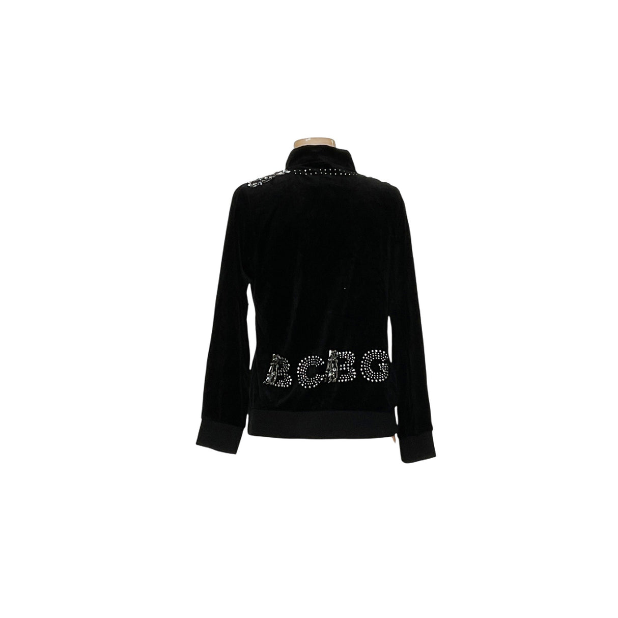 BCBGMAXAZRIA Black Sequin Hoodie