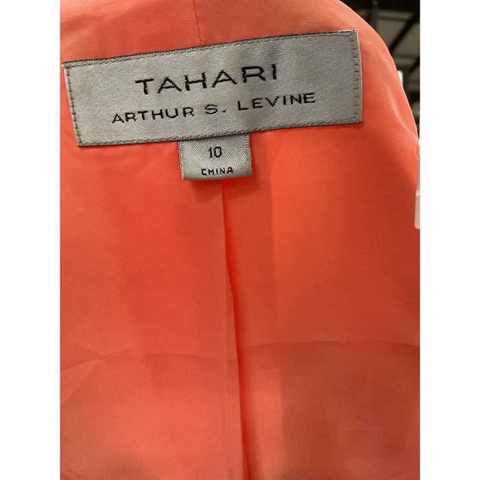 Tahari Orange Linen Blazer