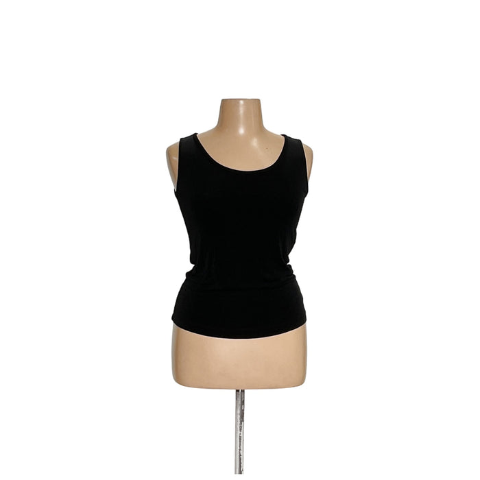 Chico's Plus Black Acetate Tank - Size 2