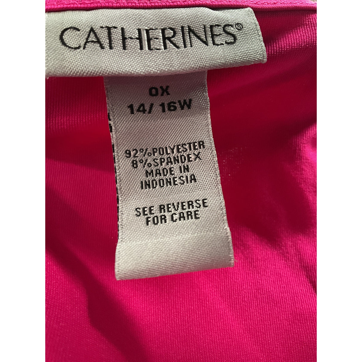 Catherines Pink Tank 14/26w