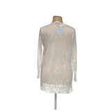 CECE White Cardigan Sweater, Size L